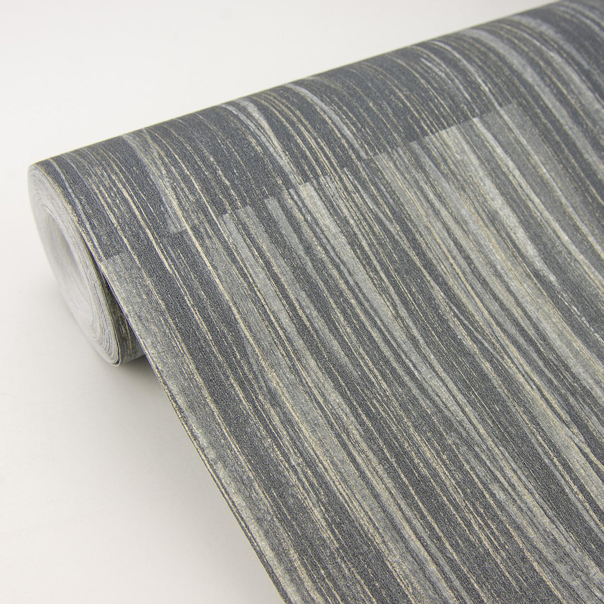 Advantage Soren Dark Grey Striated Plank Wallpaper