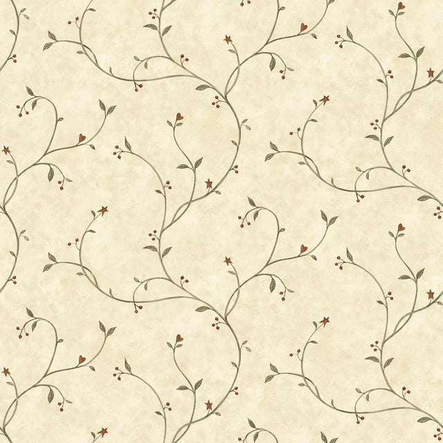 York Gemma Wheat Tin Star Trail Wallpaper Wallpaper