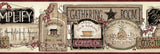 York Alfred Red Gathering Room Signs Border