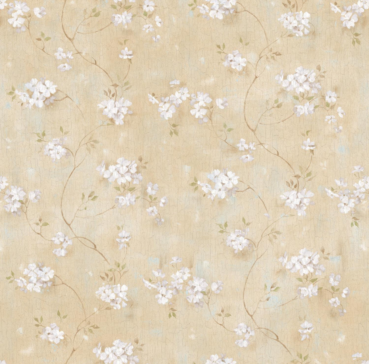 York Braham Wheat Country Floral Trail Wallpaper Wallpaper