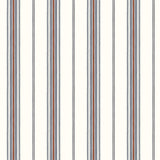 York Camp Blue Cabin Stripe Wallpaper Wallpaper