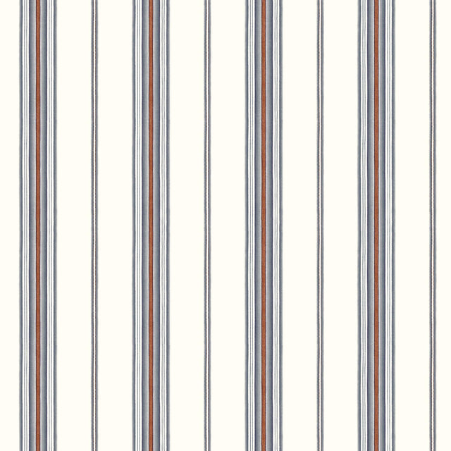 York Camp Blue Cabin Stripe Wallpaper Wallpaper