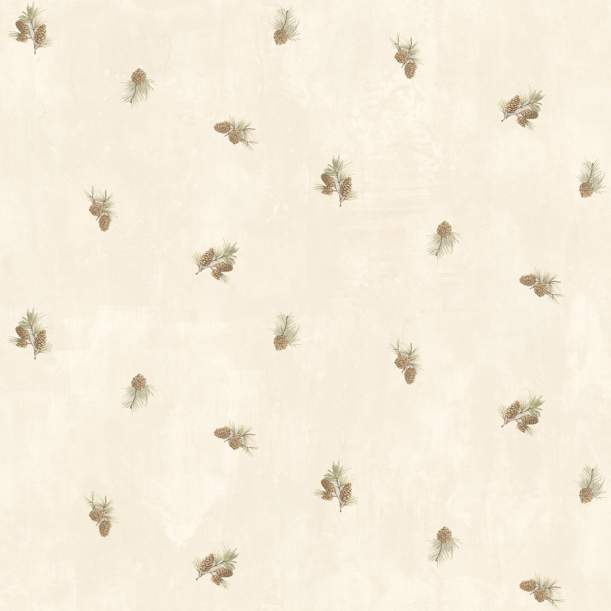 York Welsh Cream Pinecone Toss Wallpaper Wallpaper
