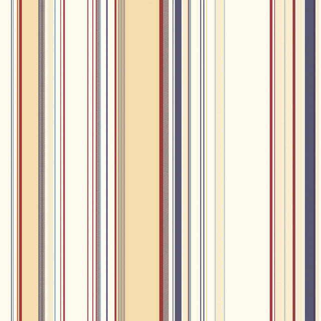 York Charles Cream Lookout Stripe Wallpaper Wallpaper