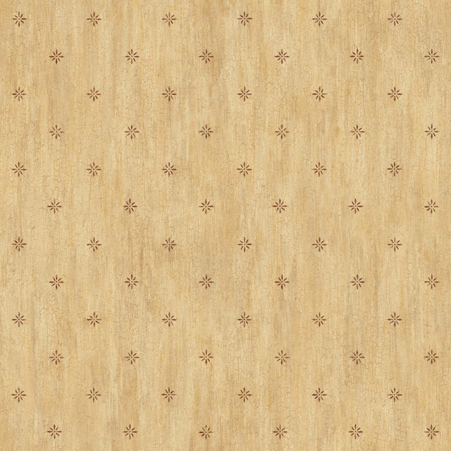 York Sandalwood Sand Stencil Starburst Toss Wallpaper Wallpaper