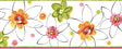 York Butterbean Pink Crazy Daisies Toss Border