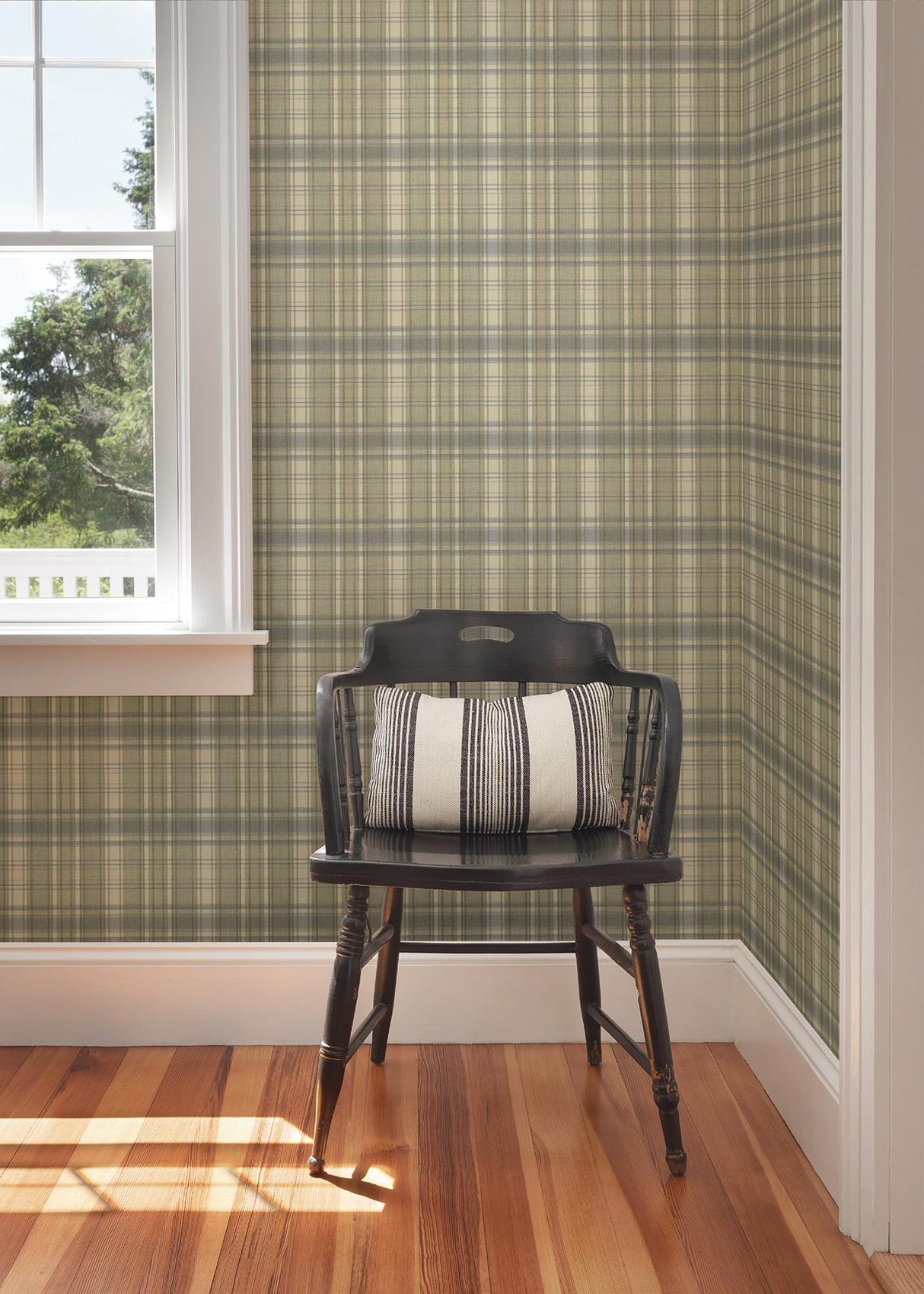 York Delaney Sky Sunny Plaid Wallpaper