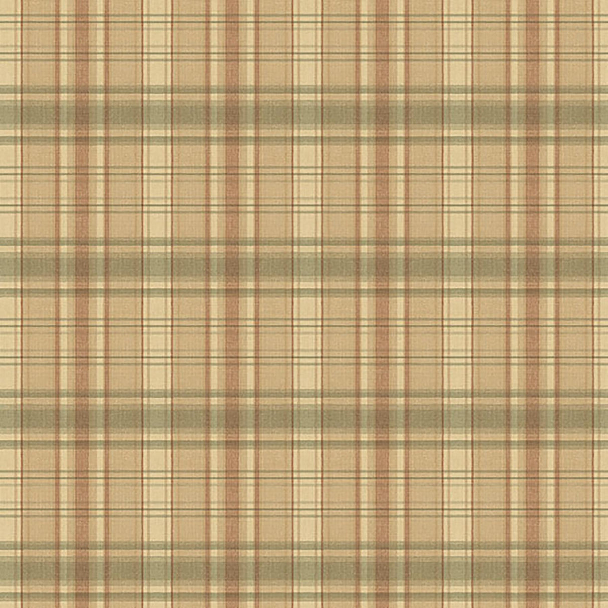 York Delaney Green Sunny Plaid Wallpaper