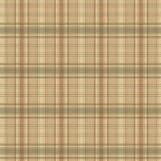 York Delaney Green Sunny Plaid Wallpaper