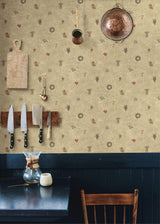 York Apple Creek Beige Country Toss Wallpaper