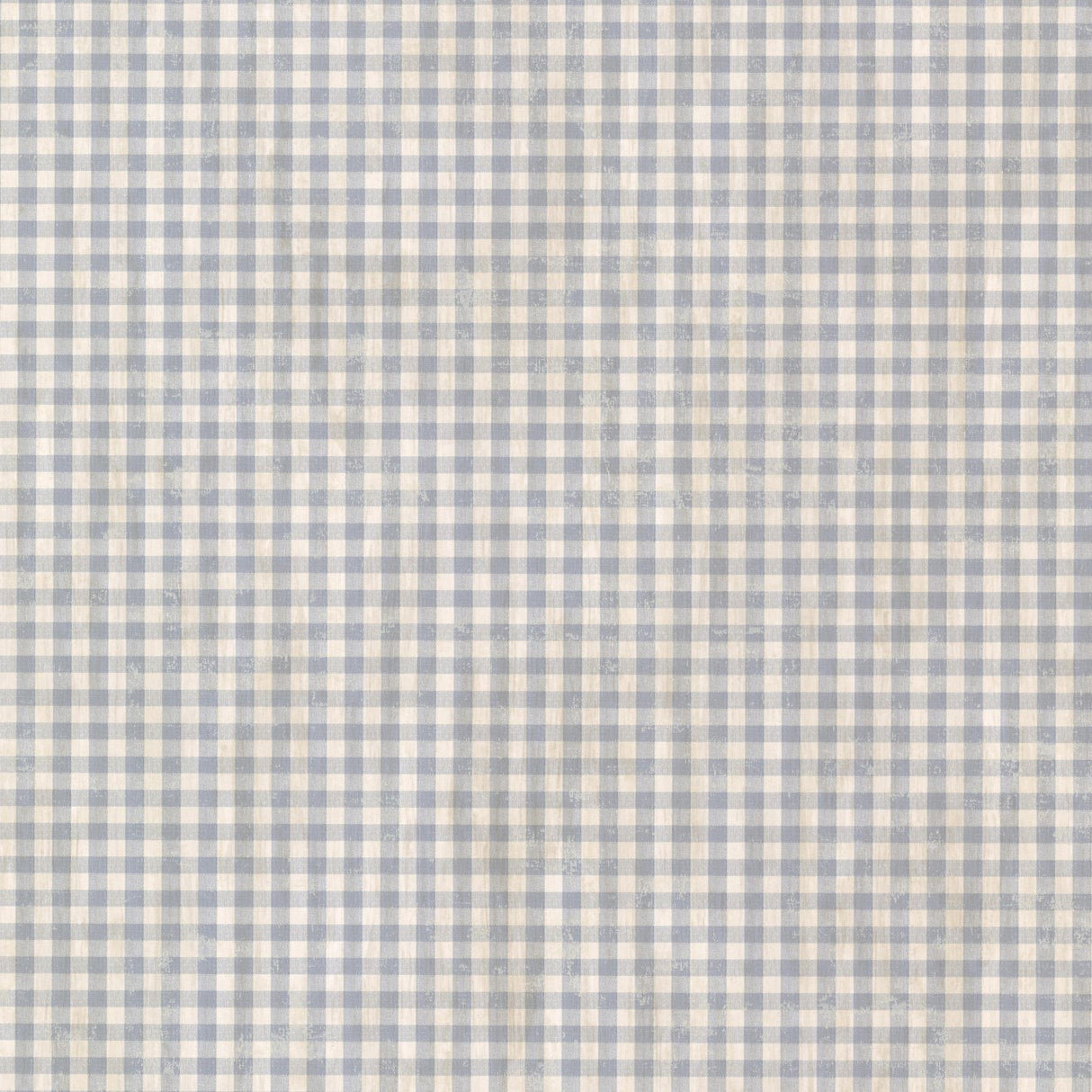 York Greer Blue Gingham Check Wallpaper