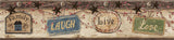 York Kinsey Blue Live Laugh Love Border