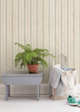 York Parker Sky Wood Straightipe Wallpaper