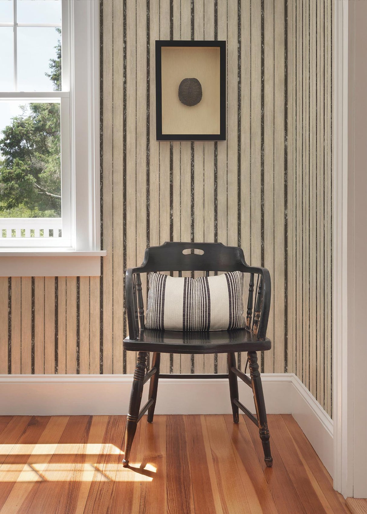 York Parker Chocolate Wood Straightipe Wallpaper