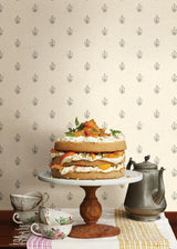 York Bristol Ivory Medallion Toss Wallpaper