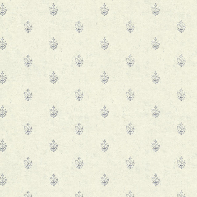 York Bristol Blue Medallion Toss Wallpaper