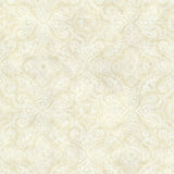 York Christiana Sand Damask Medallion Wallpaper