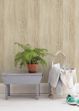 York Mapleton Storm Faux Wood Texture Wallpaper