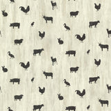York Farnhan Black Animal Toss Wallpaper