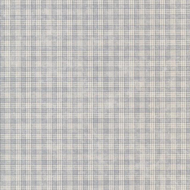 York Sadie Blue Cottage Plaid Wallpaper