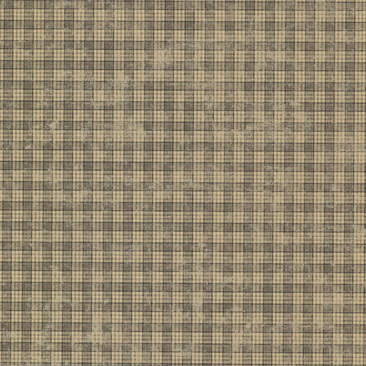 York Sadie Black Cottage Plaid Wallpaper