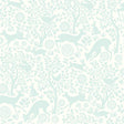 York Anahi Aqua Forest Fauna Wallpaper