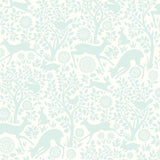 York Anahi Aqua Forest Fauna Wallpaper