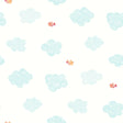 York Noah'S Aqua Clouds Wallpaper