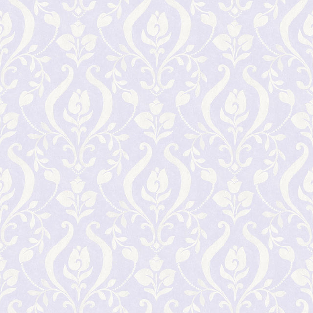York Eloise Lavender Damask Wallpaper