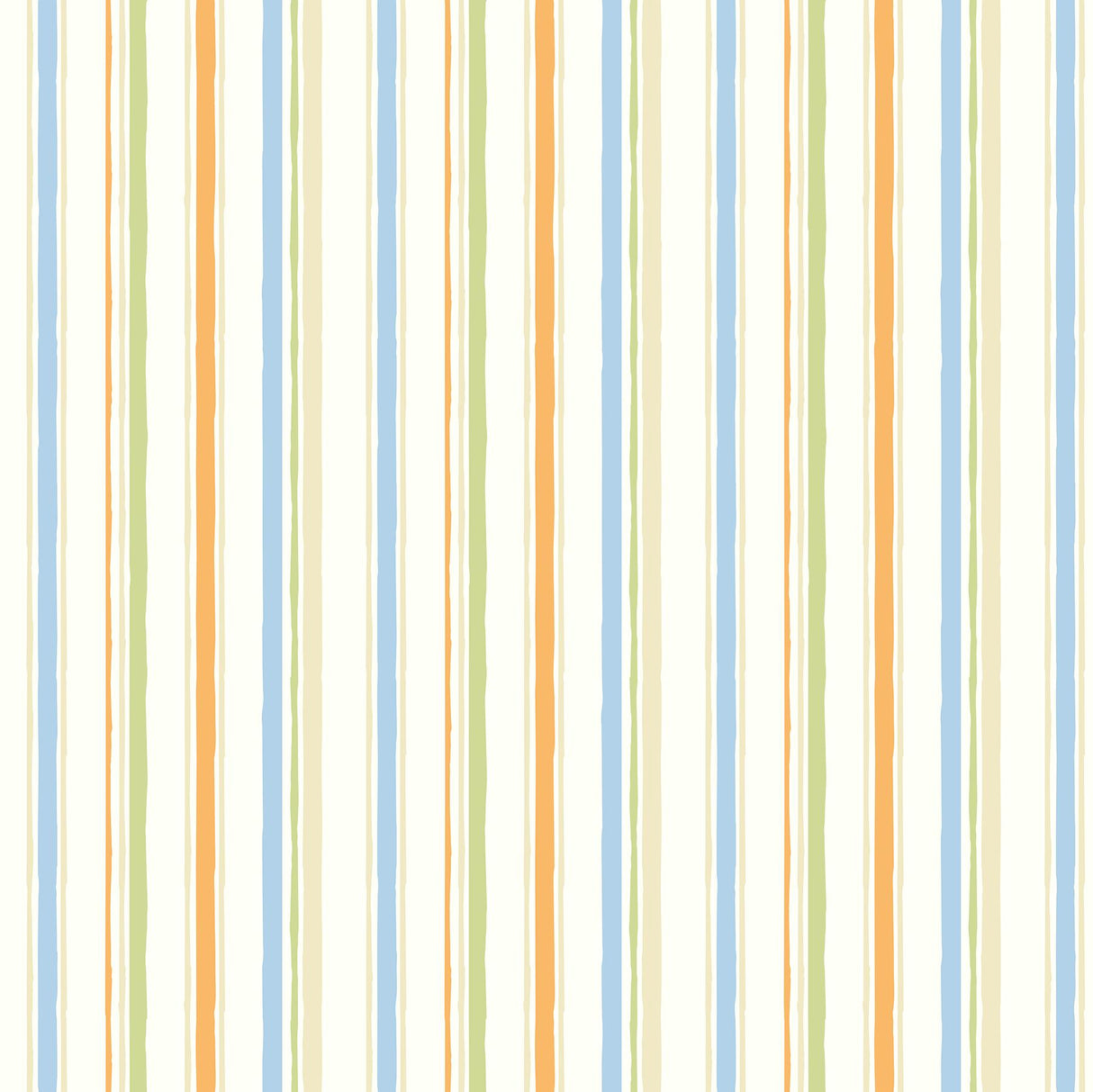 York Macey Orange Wiggle Stripe Wallpaper