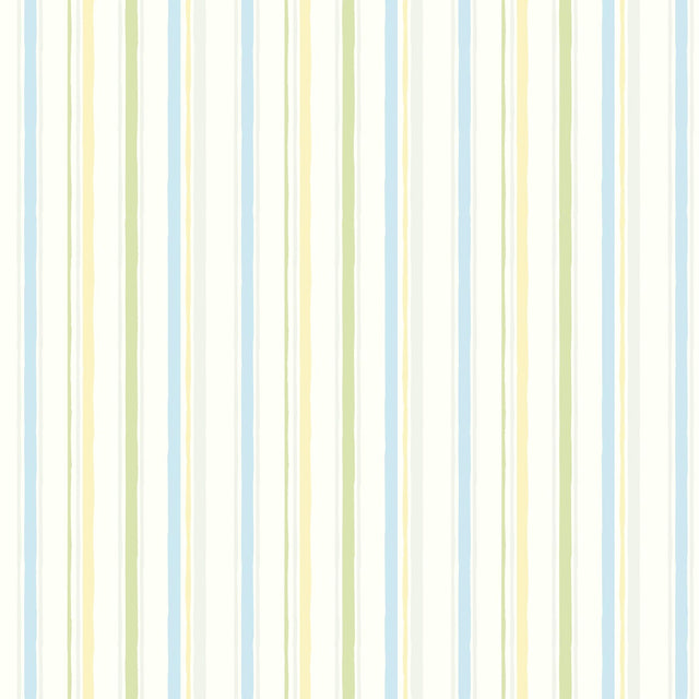 York Macey Yellow Wiggle Stripe Wallpaper