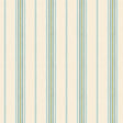 York Kylie Aqua Cabin Stripe Wallpaper