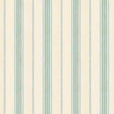 York Kylie Aqua Cabin Stripe Wallpaper