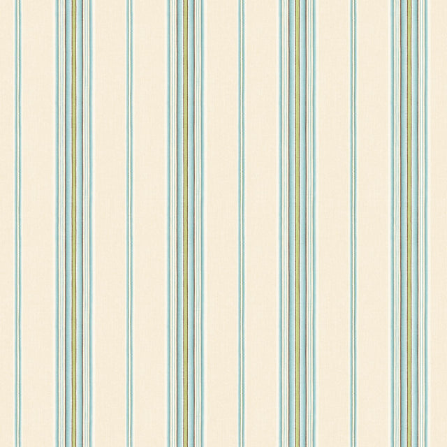 York Kylie Aqua Cabin Stripe Wallpaper