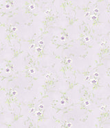 York Capri Lavender Floral Scroll Wallpaper
