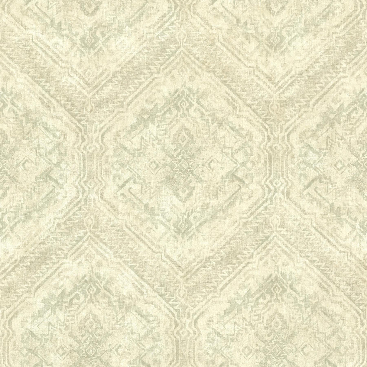 York Hocking Hills Green Navajo Medallion Wallpaper
