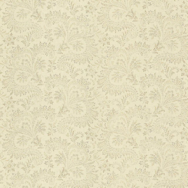 York Sycamore Brown Paisley Wallpaper