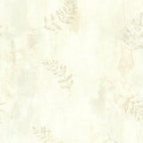 York Fern Cottage Cream Leaf Toss Wallpaper