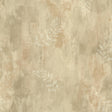 York Fern Cottage Beige Leaf Toss Wallpaper
