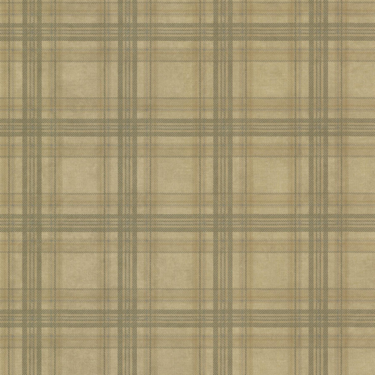 York Fox Hollow Olive Plaid Wallpaper