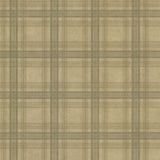 York Fox Hollow Olive Plaid Wallpaper