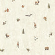 York Hiram Fog Animal Toss Wallpaper