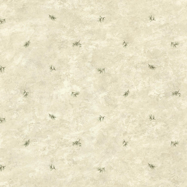 York Pine Valley Grey Sprig Toss Wallpaper