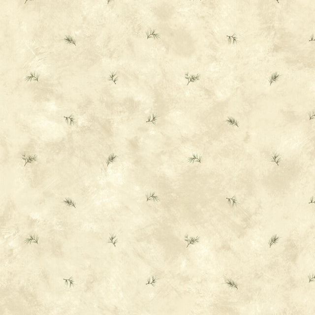 York Pine Valley Neutral Sprig Toss Wallpaper