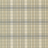 York Bluewater Sage Sunny Plaid Wallpaper