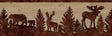 York Shawnee Chestnut Silhouettes Border