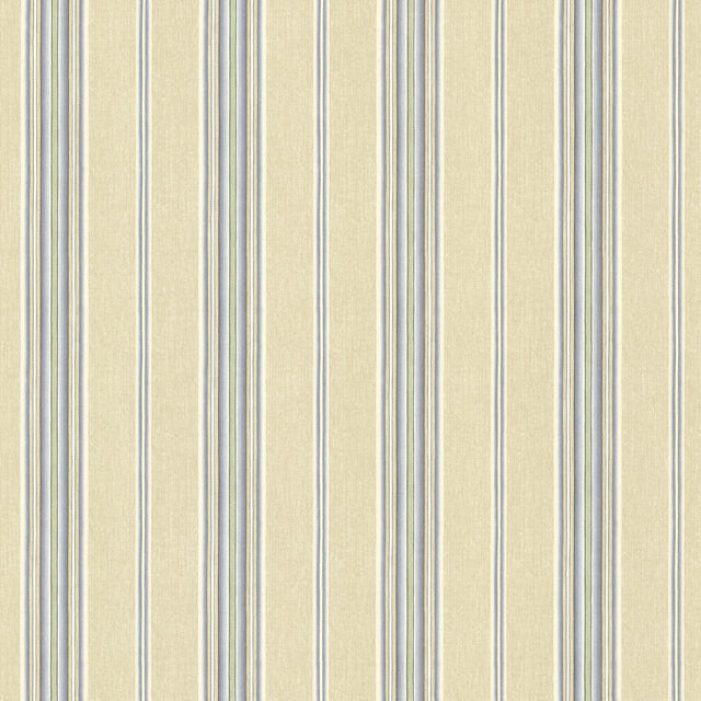 York Thunderbird Blue Cabin Stripe Wallpaper