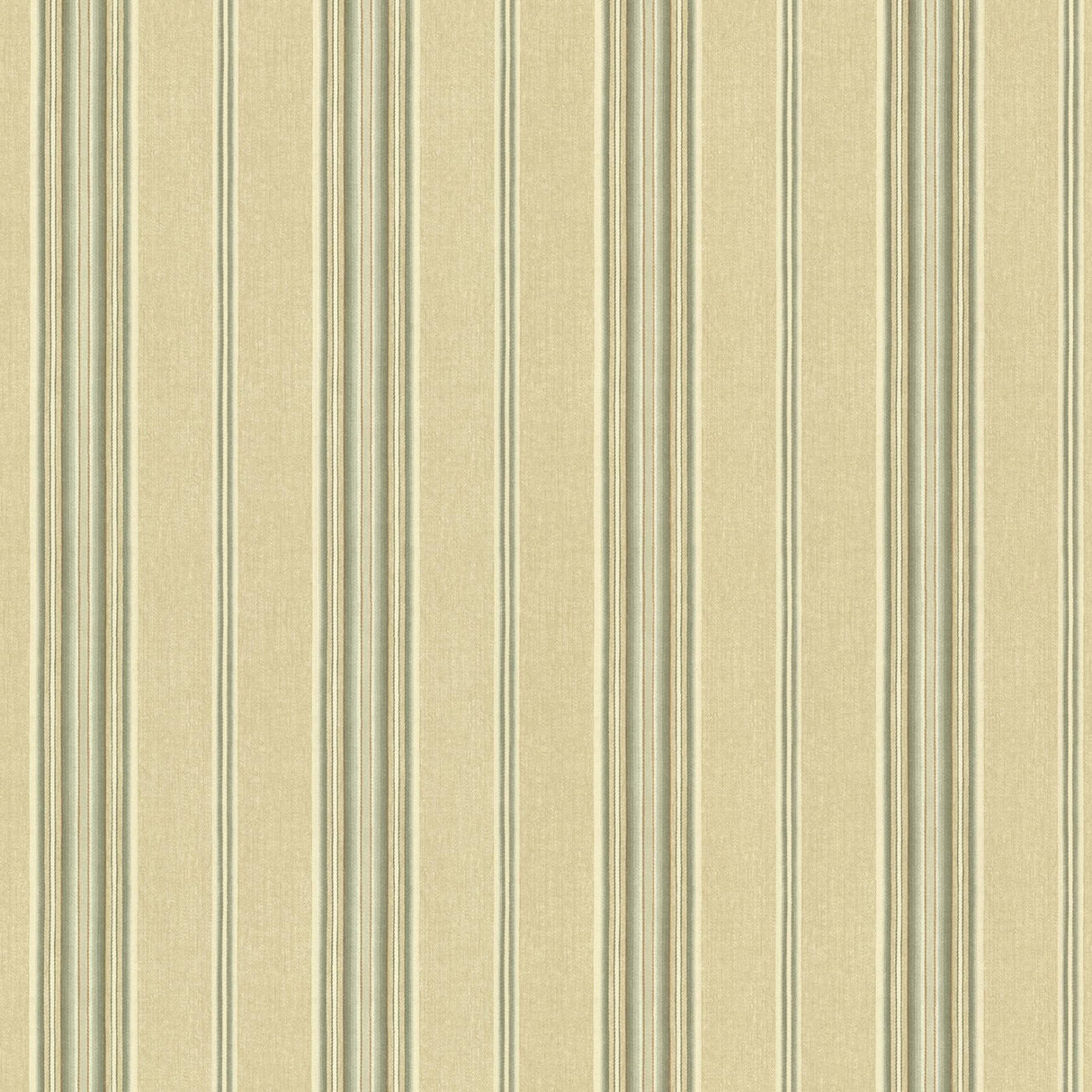 York Thunderbird Green Cabin Stripe Wallpaper