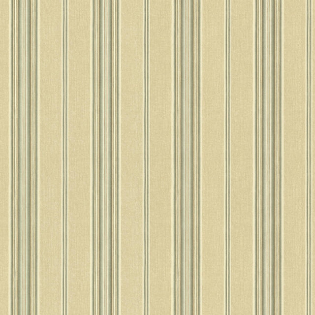 York Thunderbird Green Cabin Stripe Wallpaper