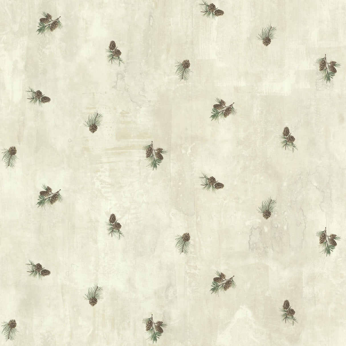 York Brantley Grey Pinecone Toss Wallpaper